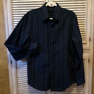 Dark striped dress Shirt, like new, medium